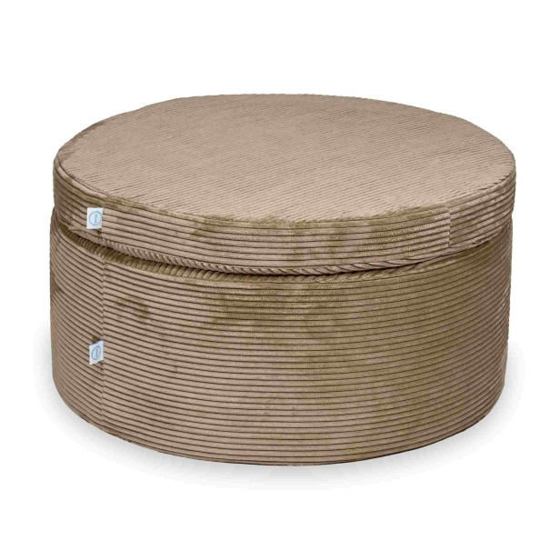 Brazowa pufa modulowa w kolorze toffee Bricknest