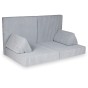 Szezlong i leżanka z pianki dla dzieci – wielofunkcyjna sofa rozkładana z materiału wafel