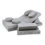 Jasnoszara sofa modułowa 10 el. ze sztruksu – jasne klocki piankowe do budowania
