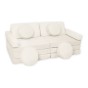 Beżowa sofa modułowa 14 el. ze sztruksu – jasny piankowy plac zabaw w stylu boho