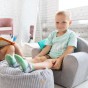Bezpieczny i wygodny relaks w foteliku z pianki – sensoryczny materiał sztruks