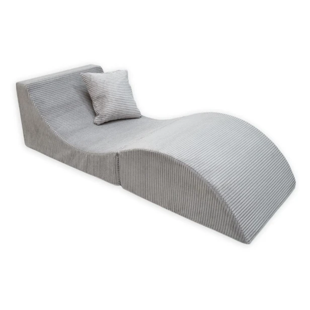 Fotel 3w1 rozłożony jako materac – wygodna sofa i leżanka z pianki do odpoczynku
