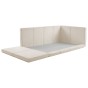 Piankowa rama łóżka dziecięcego pod materac 160x80 Beżowe Velvet