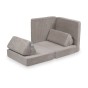 Brudny róż różowa mini sofa dla dziewczynki piankowa