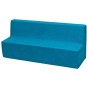 Niebieska sofa z pianki T-21 bezpieczne mebelki do przedszkola