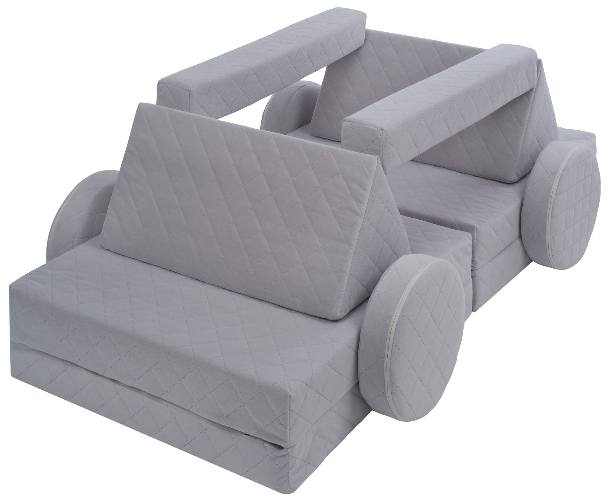 Sofa piankowa dla dzieci pikowana zabawa pomysły