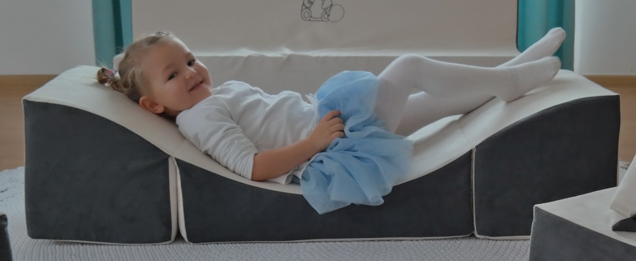 Pufa, fotelik leżanka 3w1 dla dzieci