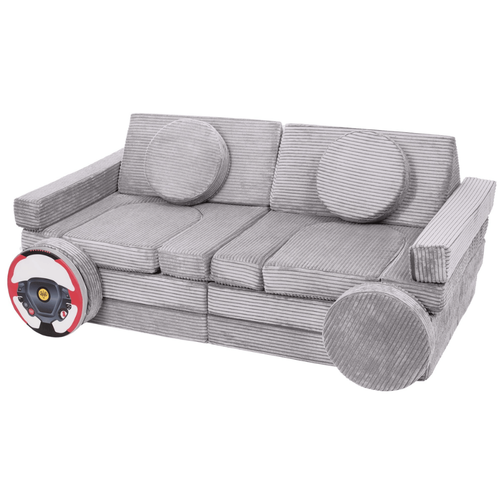 Sofa modułowa klocki piankowe z kierownicą sztruks 14 elementów